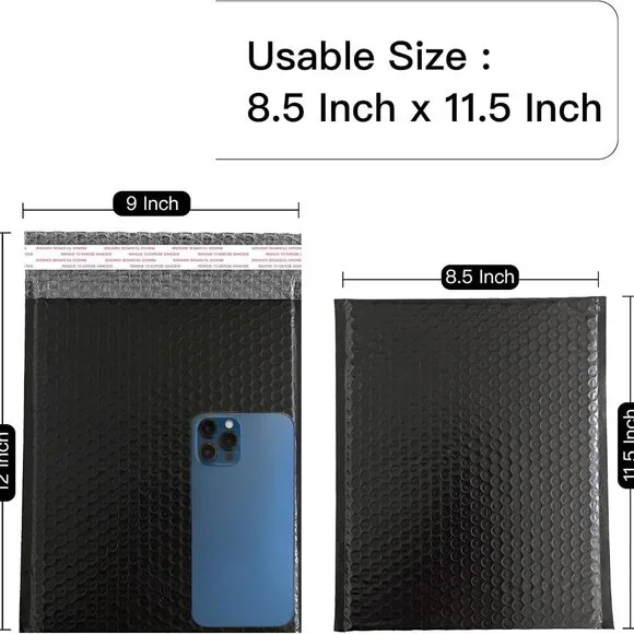 40Pcs Bubble Poly Mailers Bags 8.5 X 11 Strong Adhesion Self Sealing Padded - Picture 3 of 6